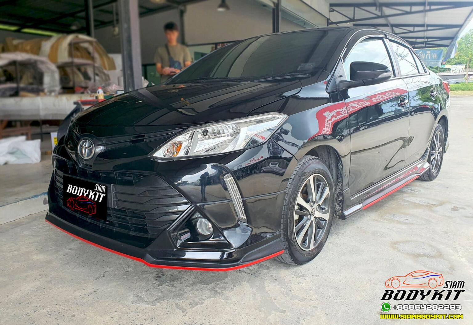 B Sport Bodykit For Toyota Vios Color Siam Bodykit