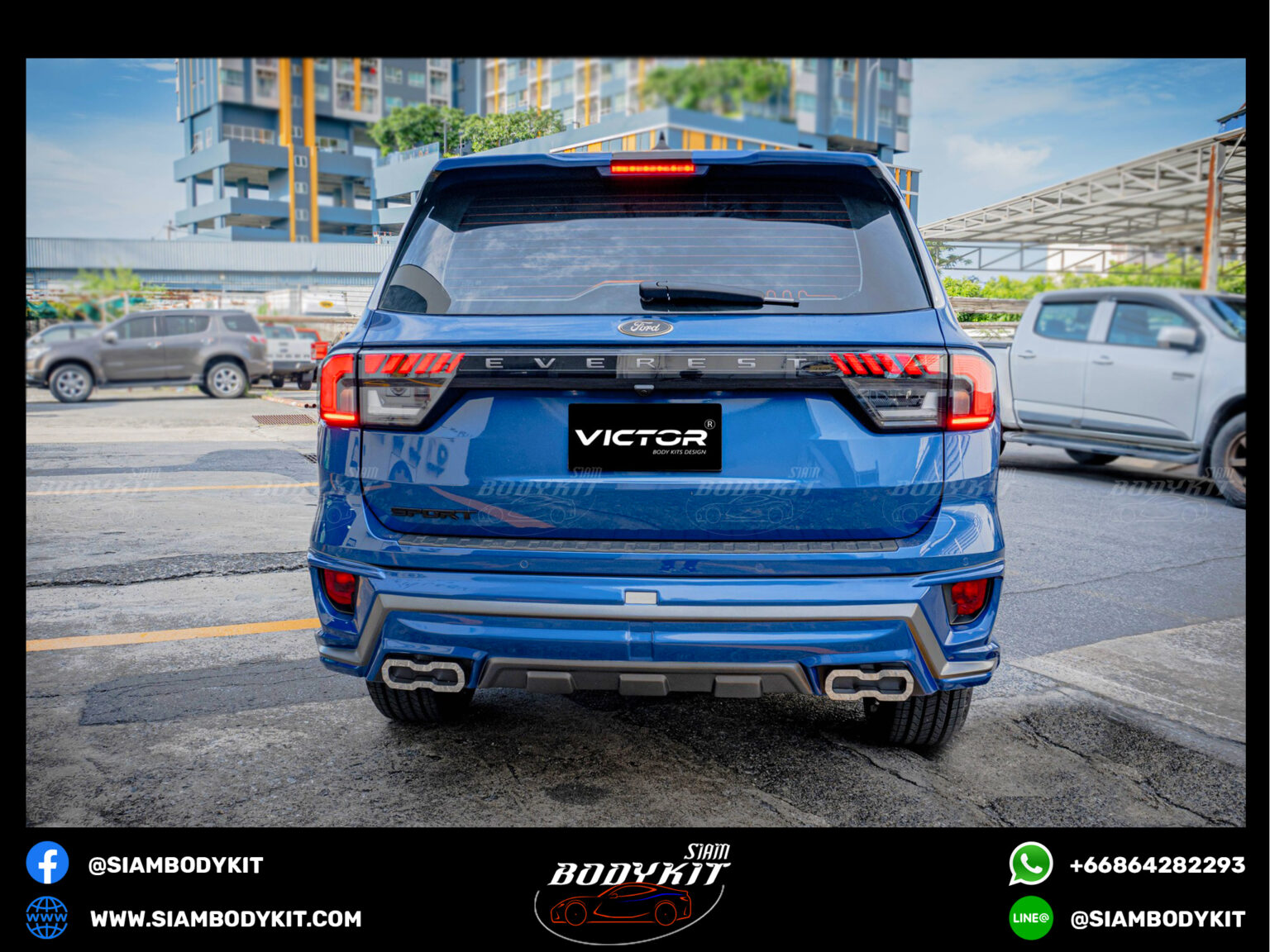 Victor Body Kit For Ford Everest 2023 Next Gen Color Siam Bodykit 